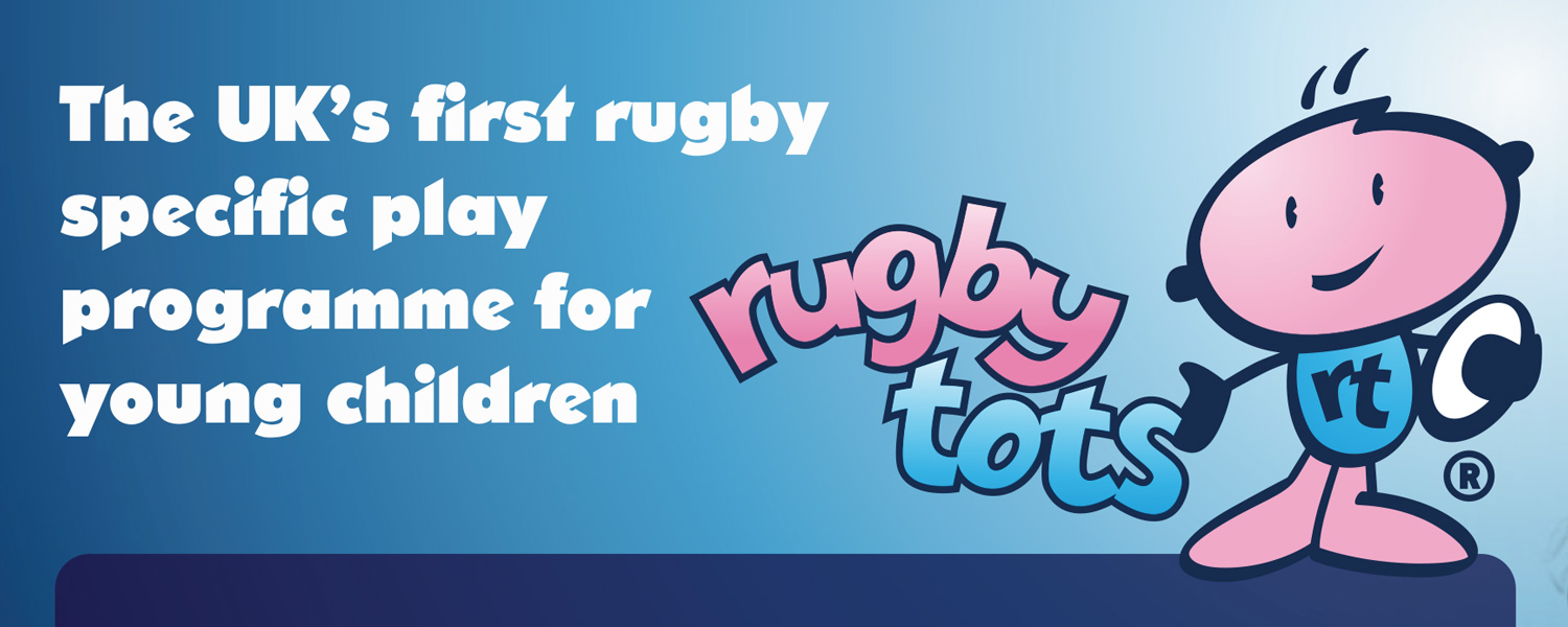 Old Rugbytots logo and positioning line