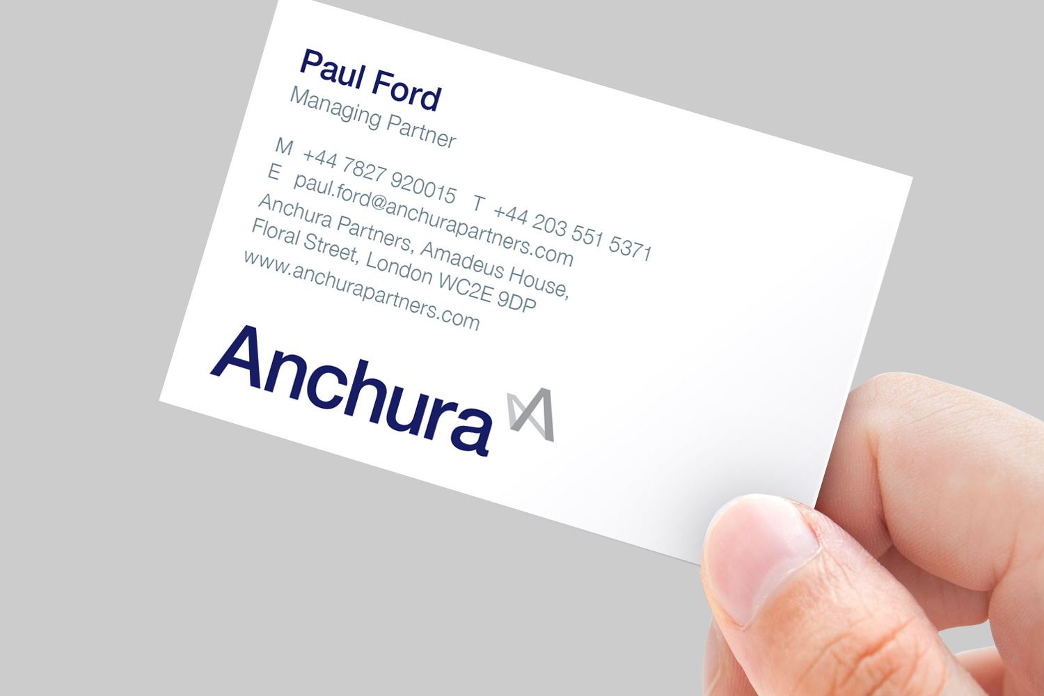 Anchura business card