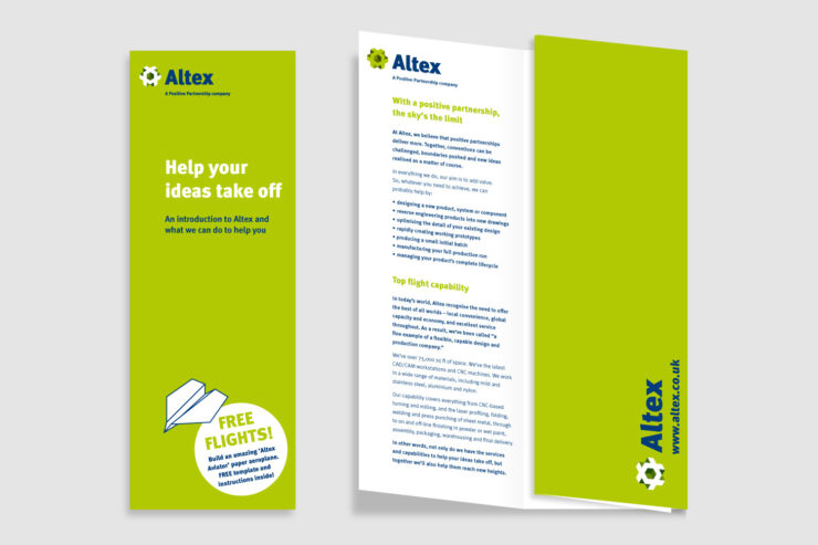 Altex exhibition leaflet