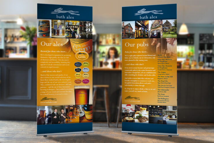 Bath Ales roller banners