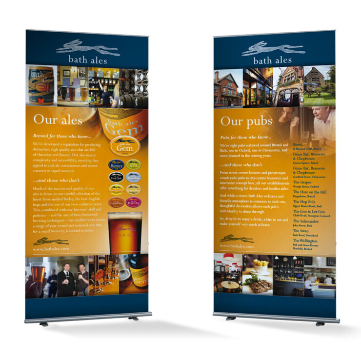 Bath Ales roller banners
