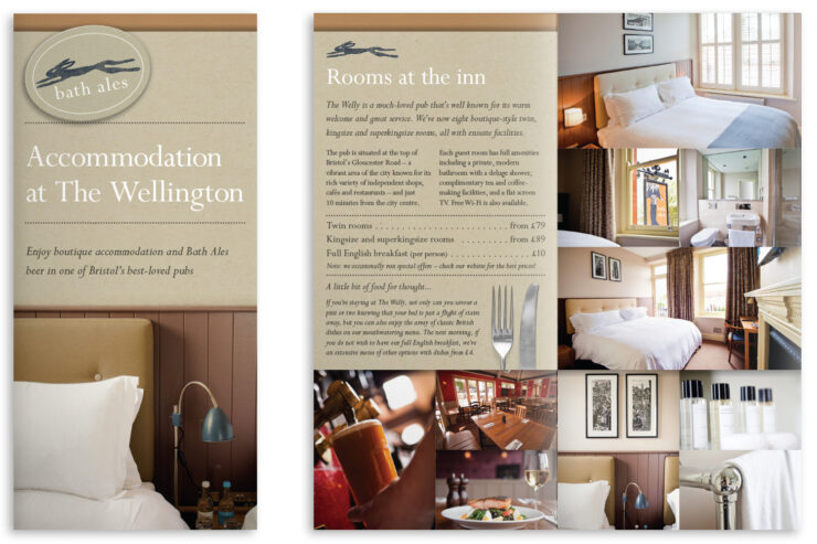 4pp leaflet for The Wellington (2013)