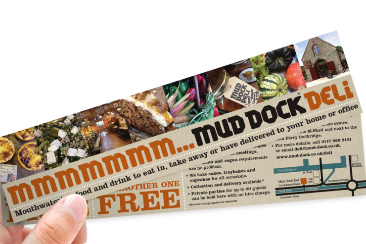 Mud Dock Deli promotional flyer