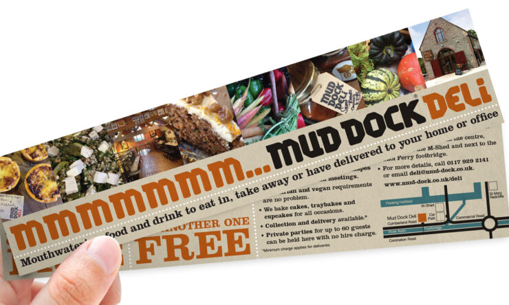 Mud Dock Deli promotional flyer