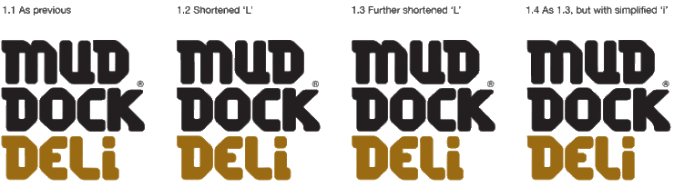 Mud Dock Deli logo refinement