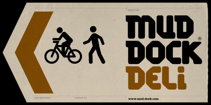 Mud Dock Deli signage