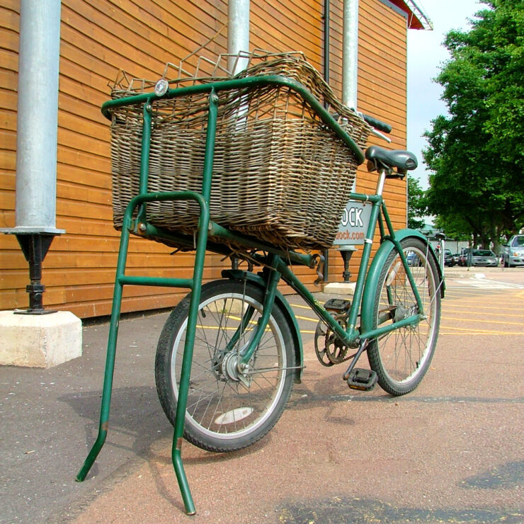 Original photo of the Mud Dock delivery bike