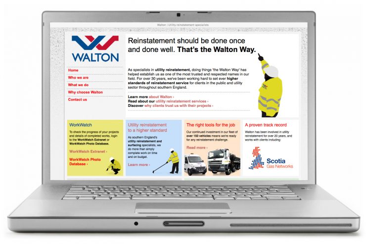 The new Walton website
