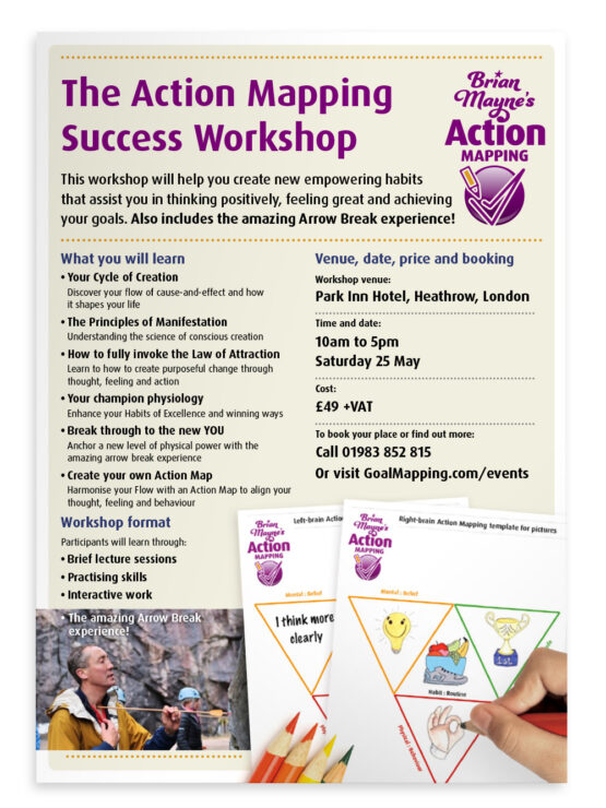 2-page flyer for an Action Mapping workshop