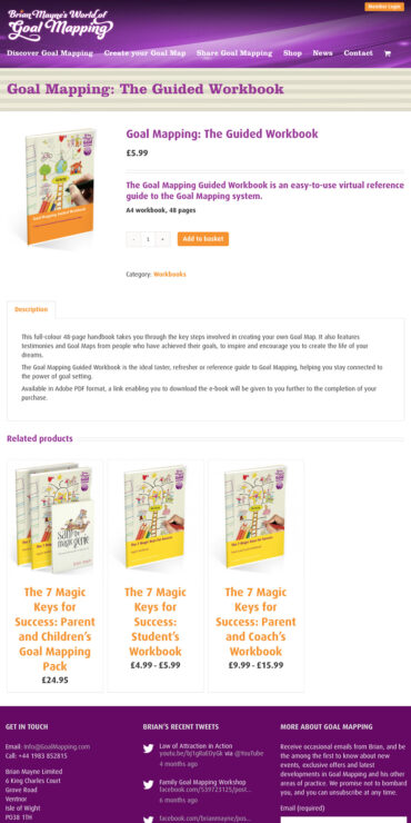 Brian Mayne's World of Goal Mapping website shop