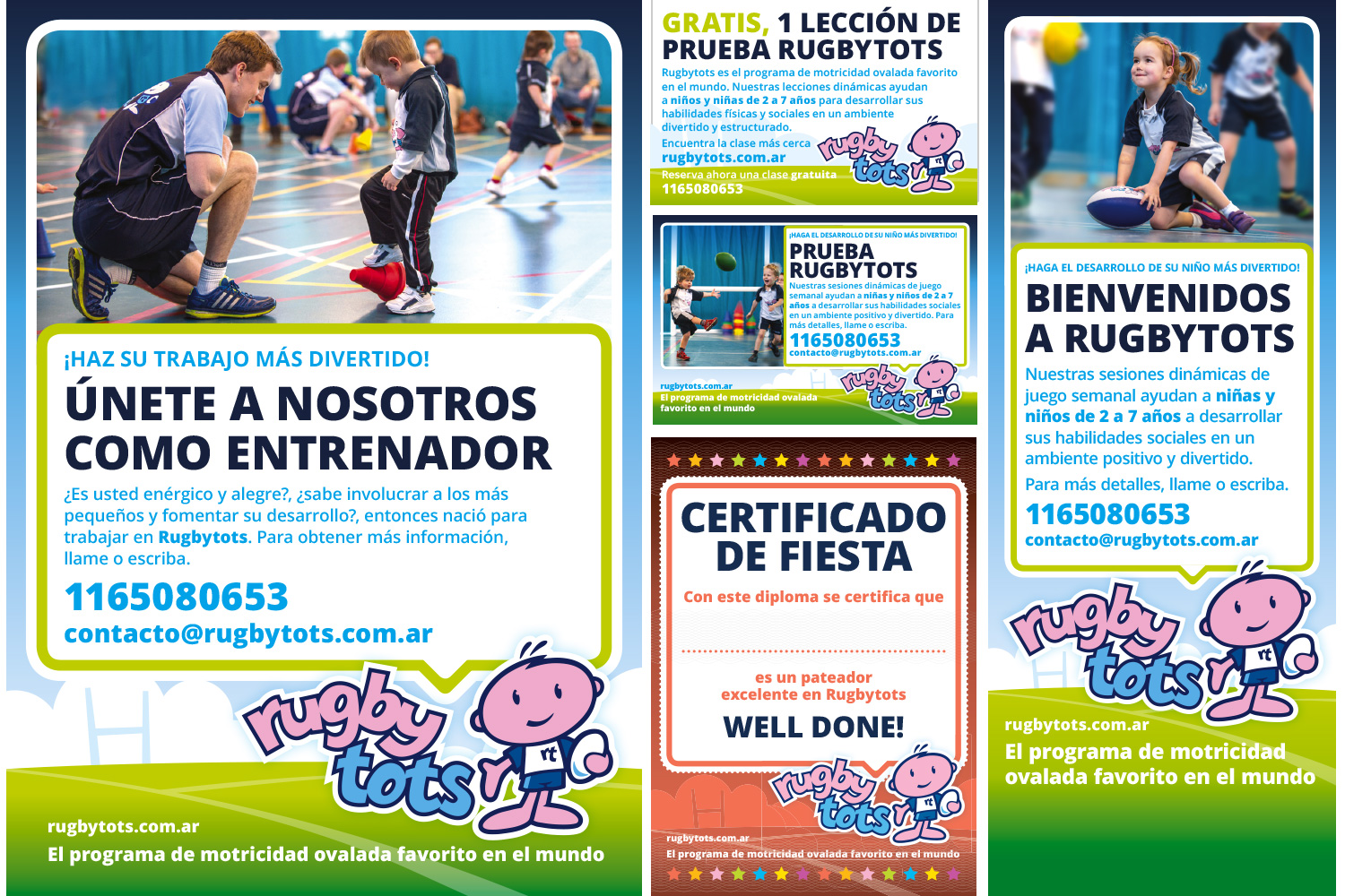 Rugbytots marketing materials in Spanish