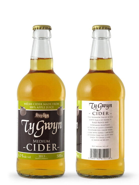 Old Ty Gwyn cider label