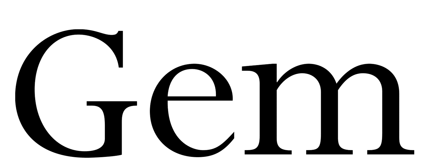 Evolved Gem typography 2011