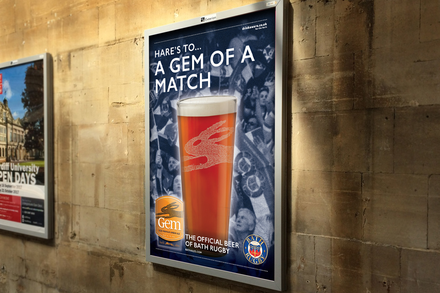 Bath Ales Bath Rugby sponsorship poster