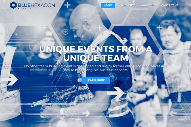 Blue Hexagaon Events website