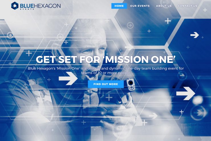 Blue Hexagaon Events website
