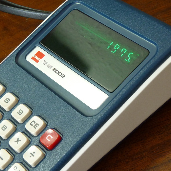 1970s Sharp LED calculator
