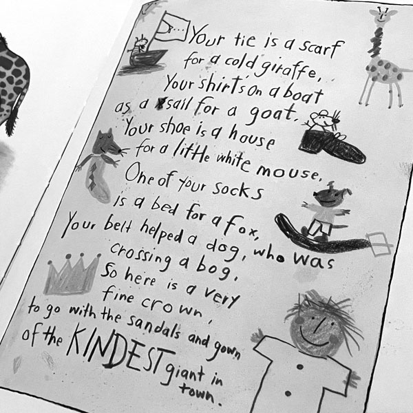 Card from all the animals George helped.